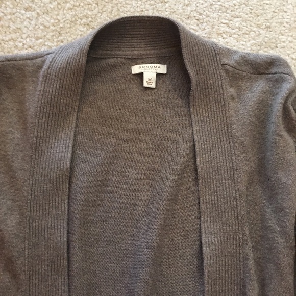 Sonoma light brown open cardigan - Picture 3 of 3